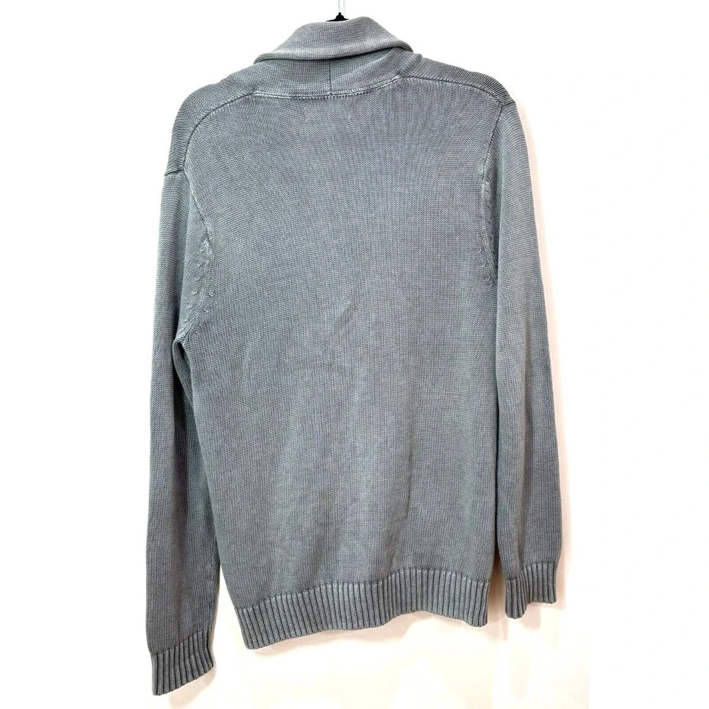 Goodthreads Mens Shawl Collar Cardigan S Gray Chunky Academia Old Money